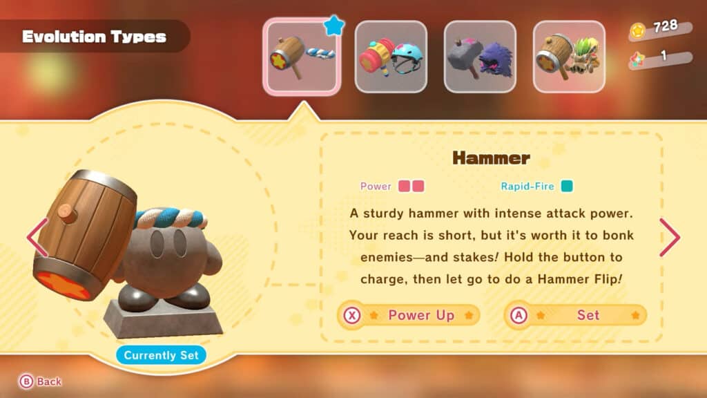 Hammer Copy Ability - Kirby And The Forgotten Land