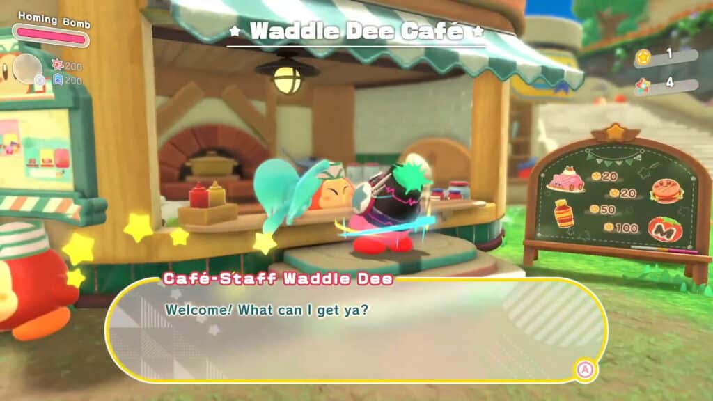 Kirby and the Forgotten Land Waddle Dee Cafe