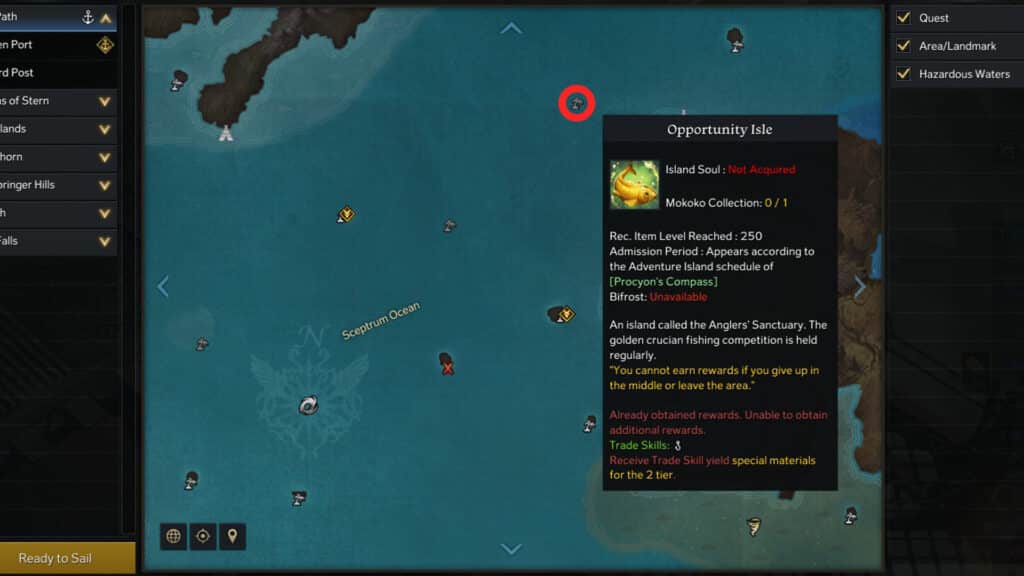 Where is the Opportunity Isle Located in Lost Ark?