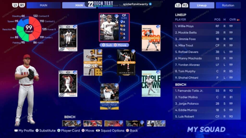 Check Player Ratings - MLB The Show 22