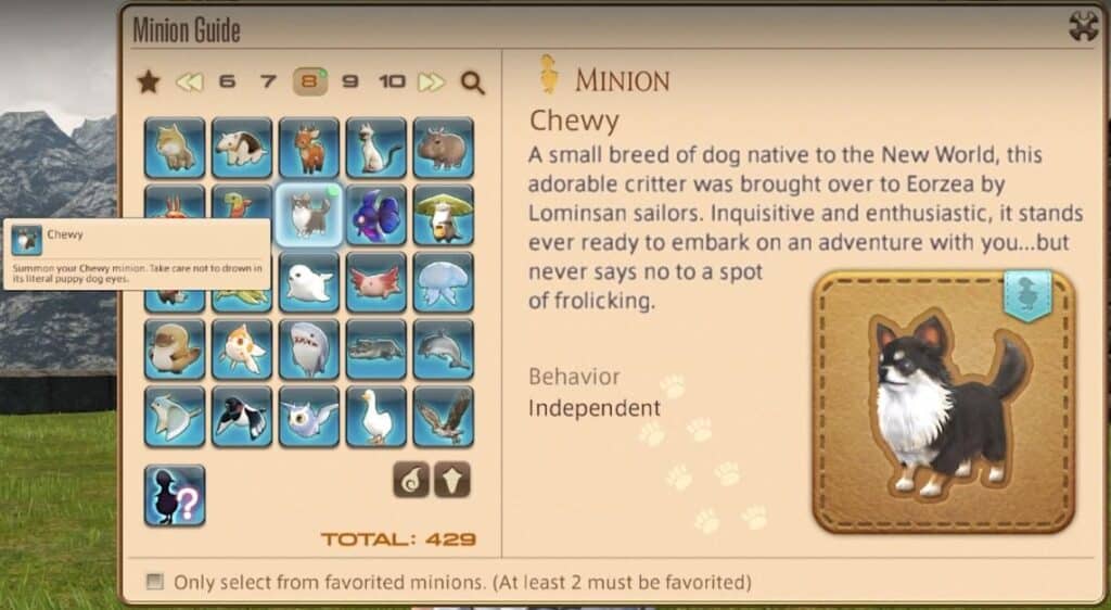 How to Get the Final Fantasy XIV Chewy Minion in Patch 6.1