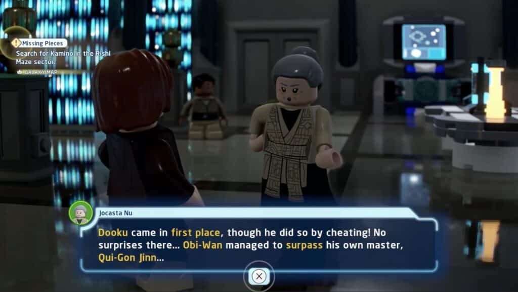 Talk to Jocasta Nu - Complete the Jedi Temple Bust Statue Puzzle in LEGO Star Wars The Skywalker Saga