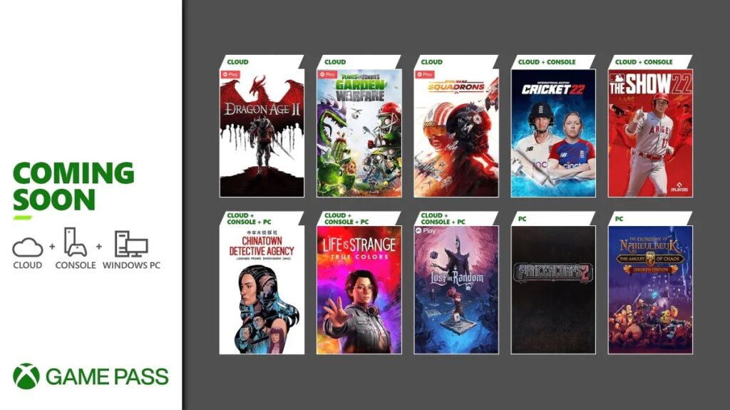 Xbox Game Pass April 2022