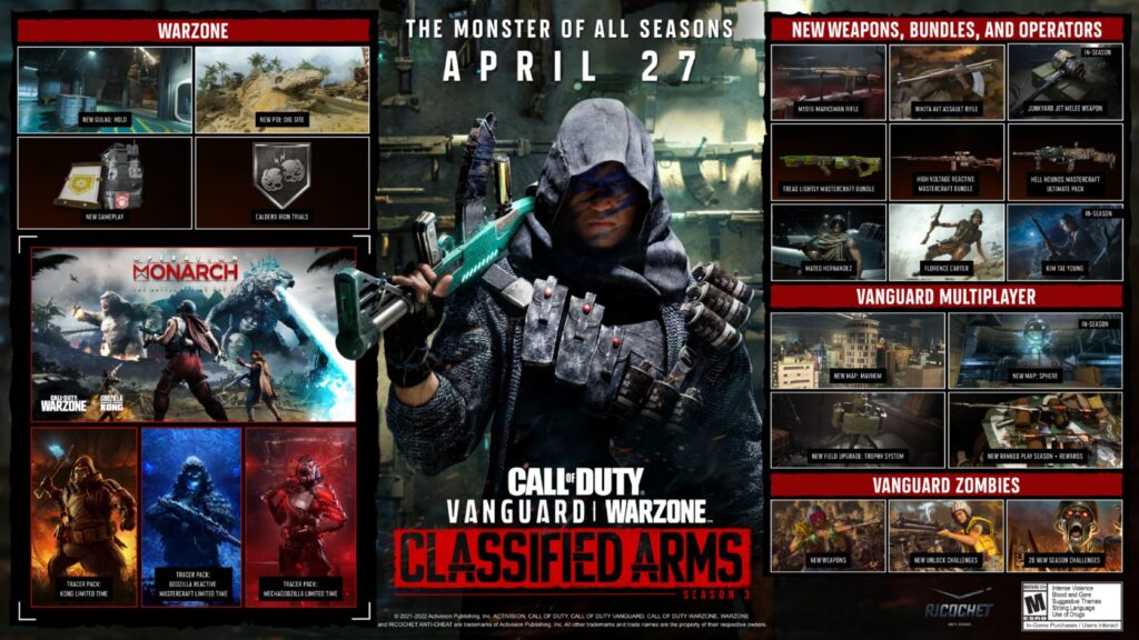 call of duty vanguard and warzone season 3 classified