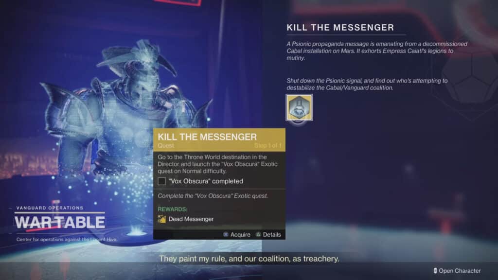 Destiny 2 Kill the Messenger Thumbnail