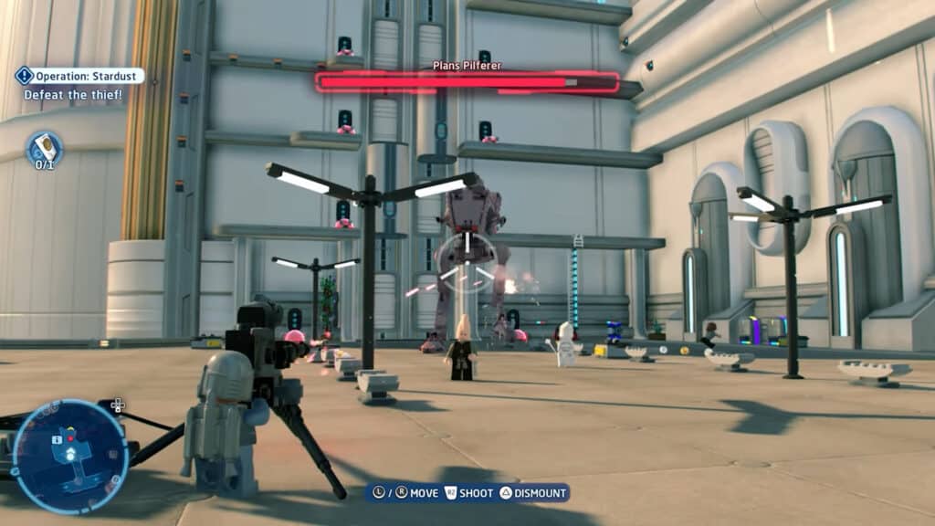 How to Get the Death Star in Operation: Stardust?: Shoot at the AT-ST using the Tripod Laser Cannon