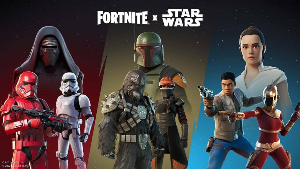 All Fortnite Star Wars Skins, Items, and Cosmetics In The Game