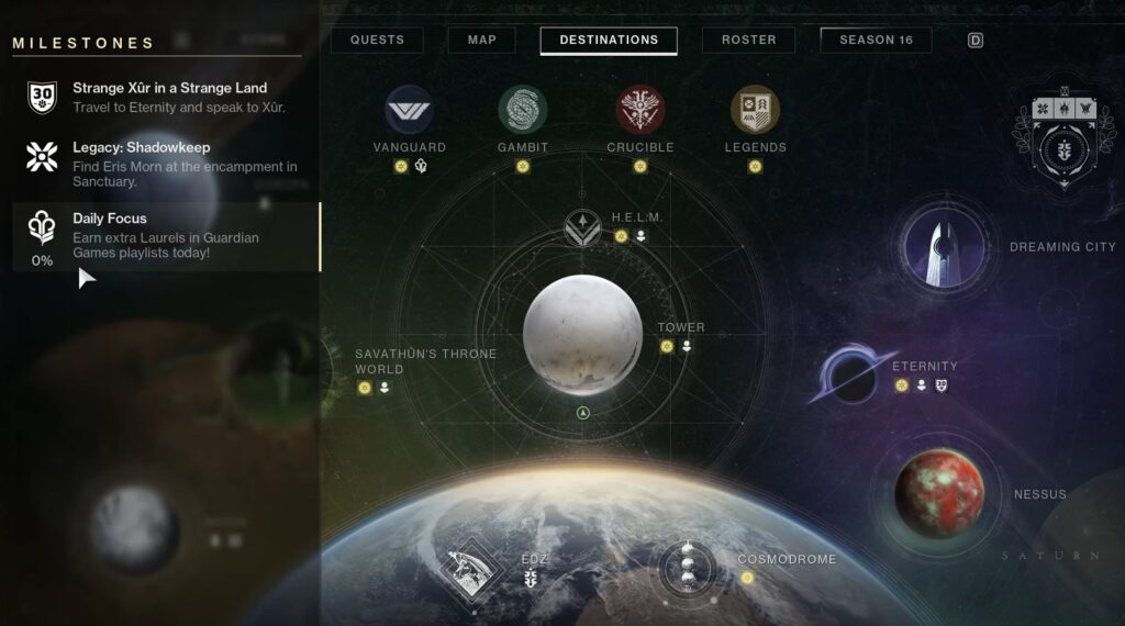 How to Find the Daily Focus Playlist in Destiny 2