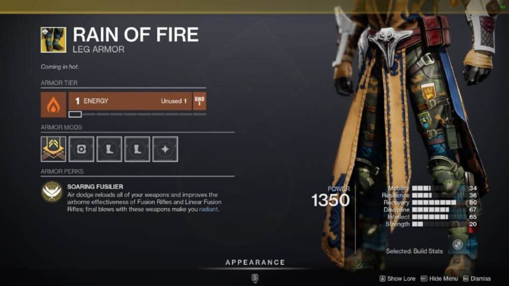 Rain of Fire - Destiny 2 Season of the Haunted Exotic