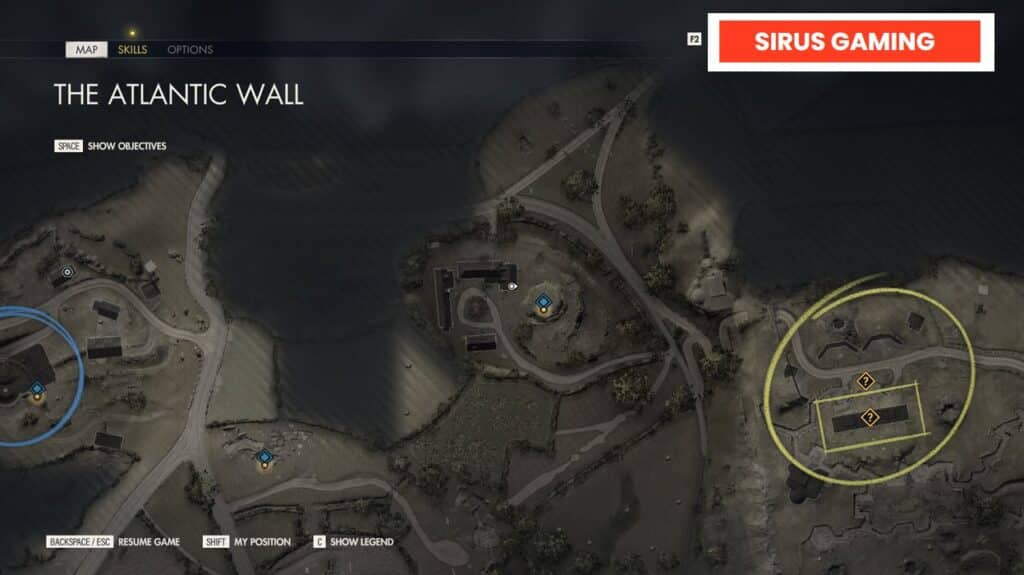 Atlantikwall Report Map Location - Sniper Elite 5 Mission 1 Collectibles