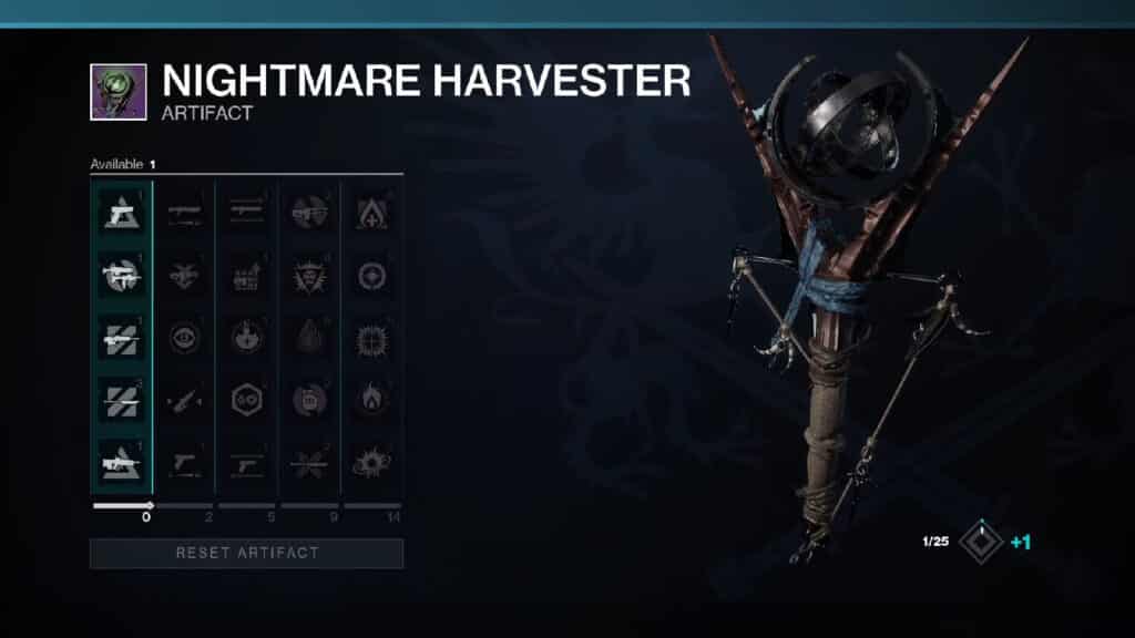 Destiny 2 Seasonal Artifact Nightmare Harvester cover