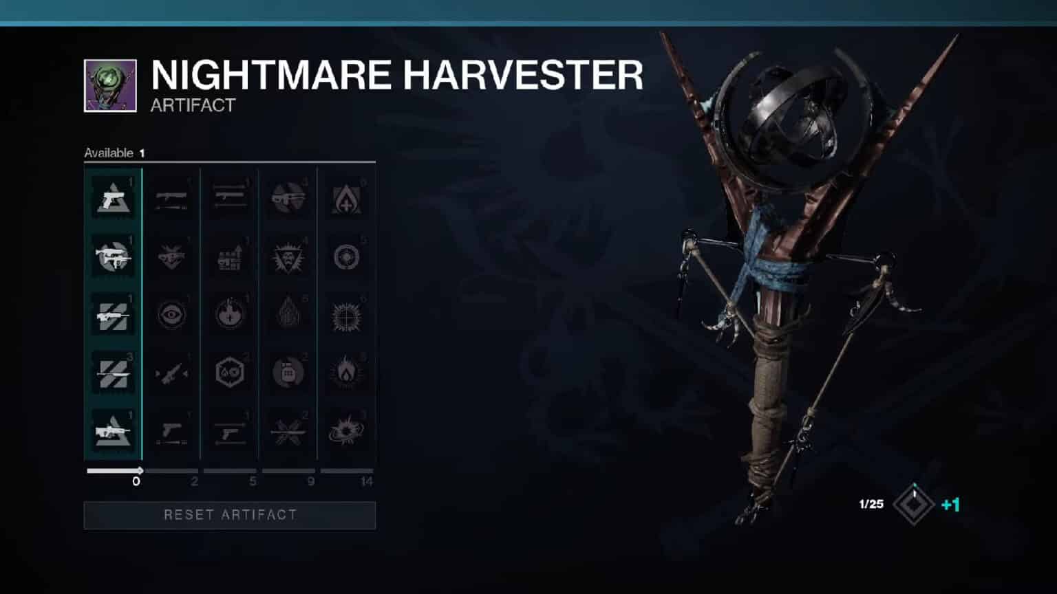 Destiny 2 Seasonal Artifact Nightmare Harvester cover