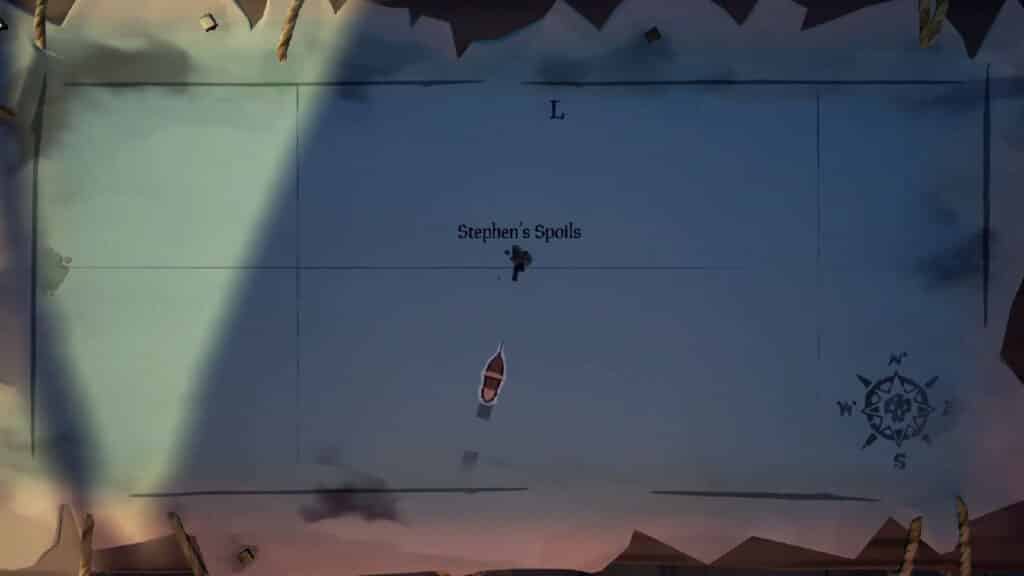 "Setting Sail Again" Journal Location - Merrick Journal Locations in the Lost Sands Adventure in Sea of Thieves