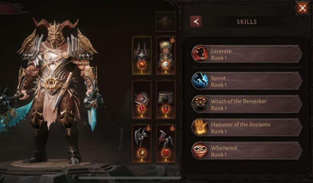 Best Diablo Immortal Barbarian Build Skills