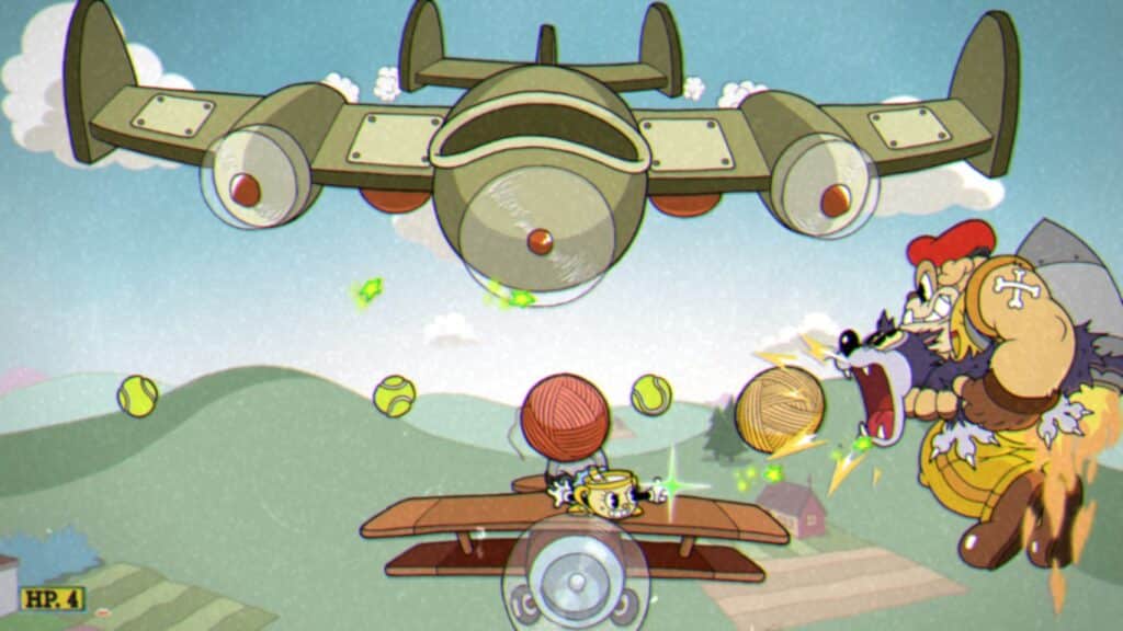 Phase #1 - Dog Bomber - Cuphead DLC Doggone Dogfight Boss Fight