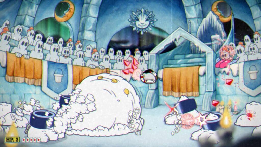 Phase #2 - Snow Giant - Cuphead DLC Snow Cult Scuffle Boss Fight