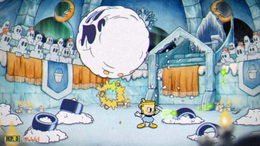 Phase #2 - Snow Giant - Cuphead DLC Snow Cult Scuffle Boss Fight