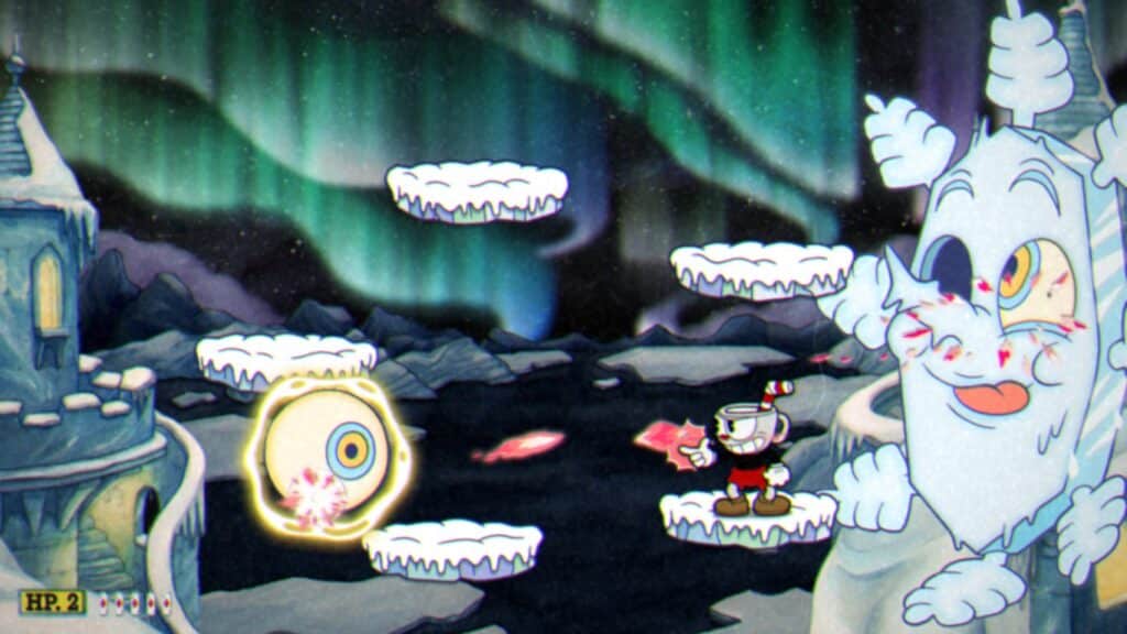 Phase #3 - Giant Snowflake - Cuphead DLC Snow Cult Scuffle Boss Fight