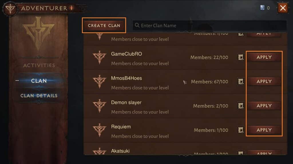 How to Create a Clan in Diablo Immortal