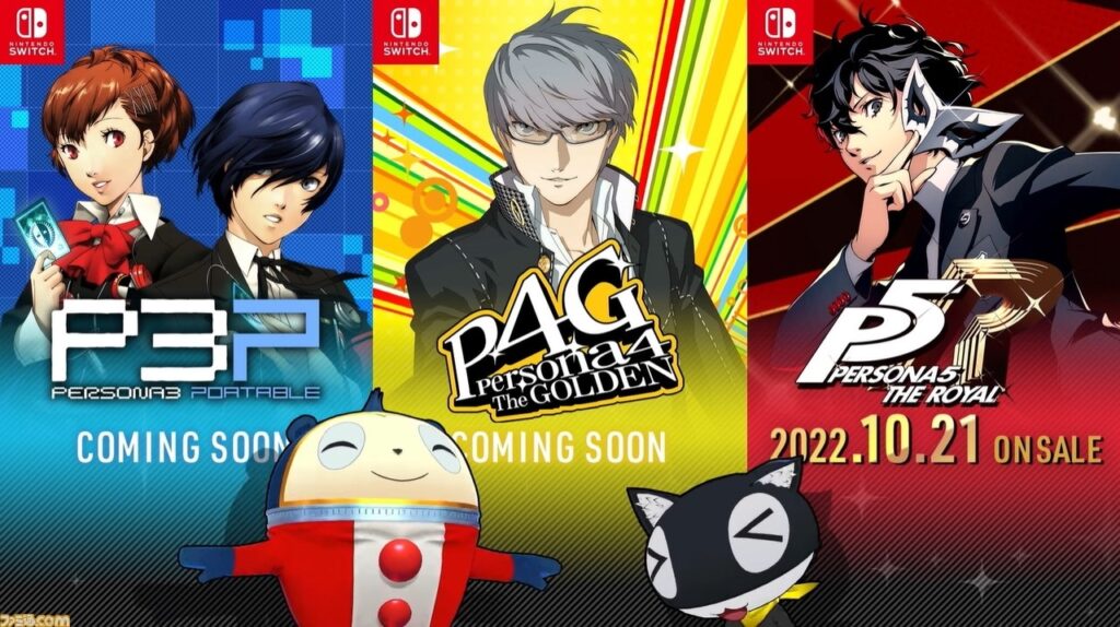 Persona 5 Royal Switch, Persona 4 Golden Switch, Persona 3 Portable Featured Image