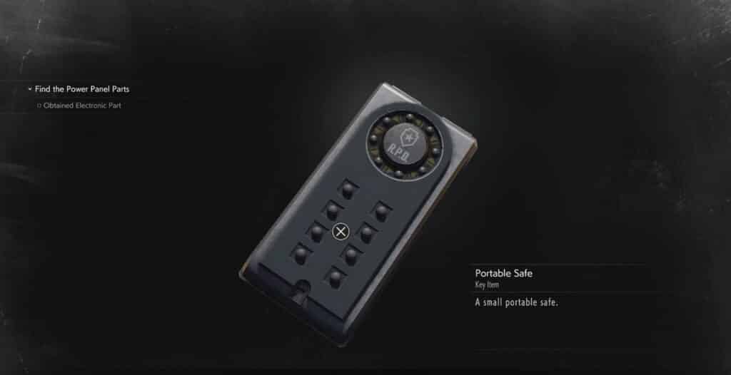 Resident Evil Portable Safe Code Featured