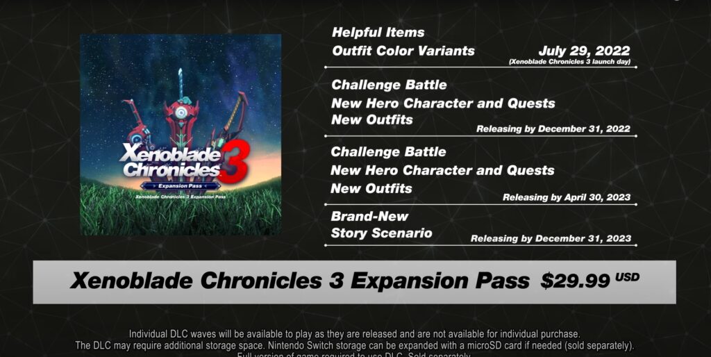 xenoblade chronicles 3 expansion pass