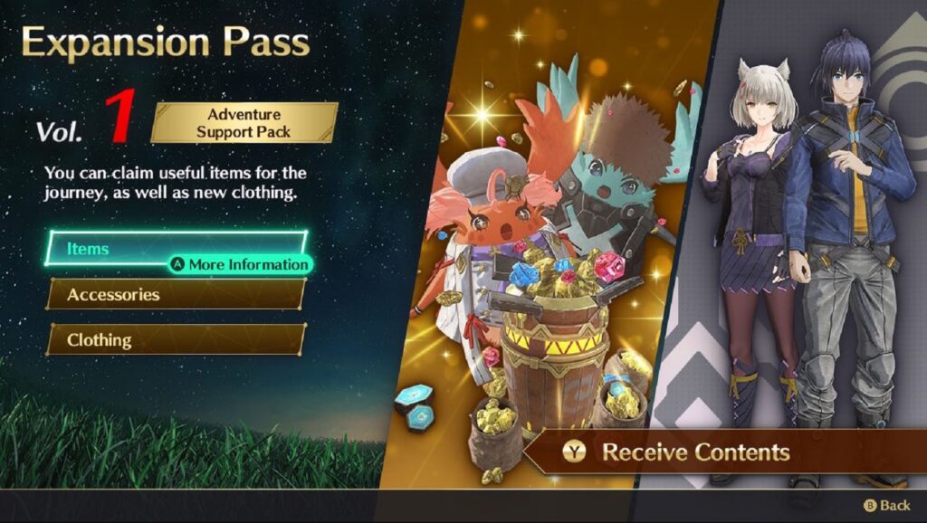 Expansion Pass Volume 1 Contents - Xenoblade Chronicles 3