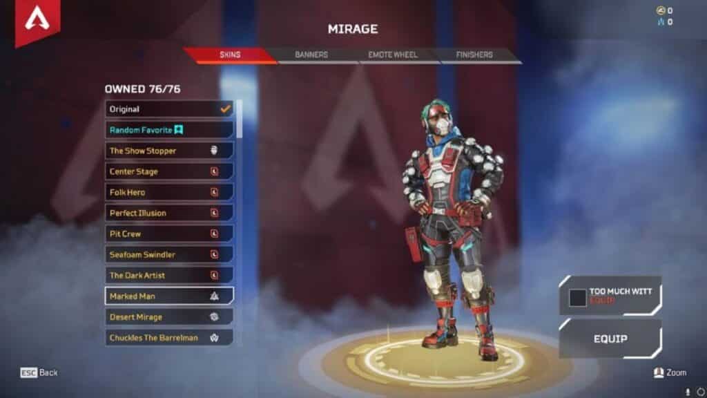 Mirage Marked Man - Apex Legends Gaiden Event