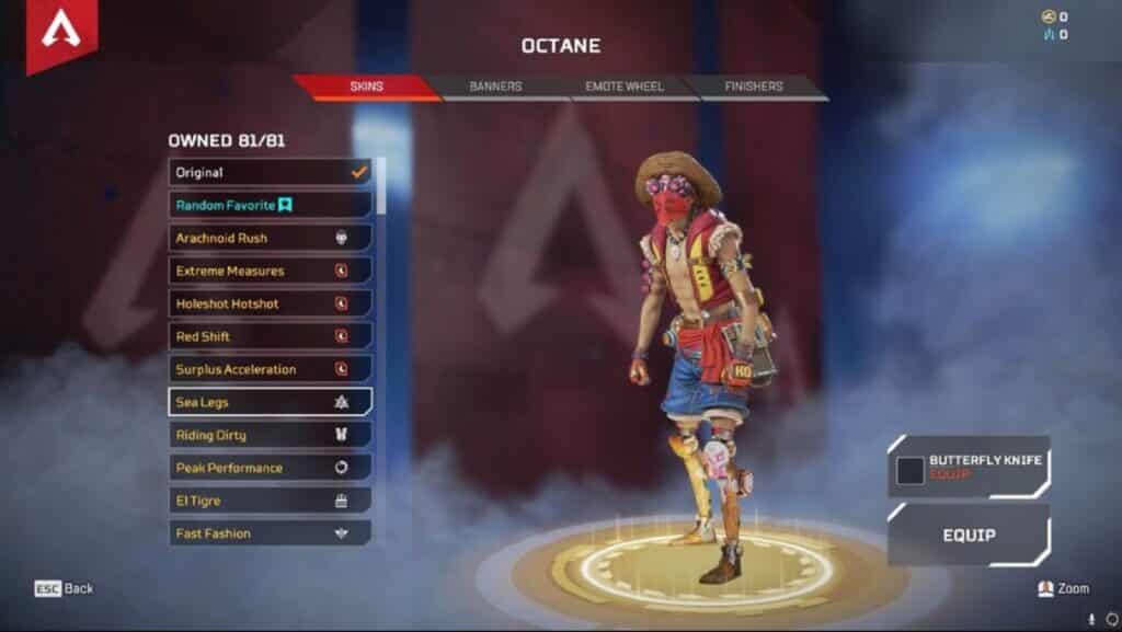 Octane Sea Legs - Apex Legends Gaiden Event