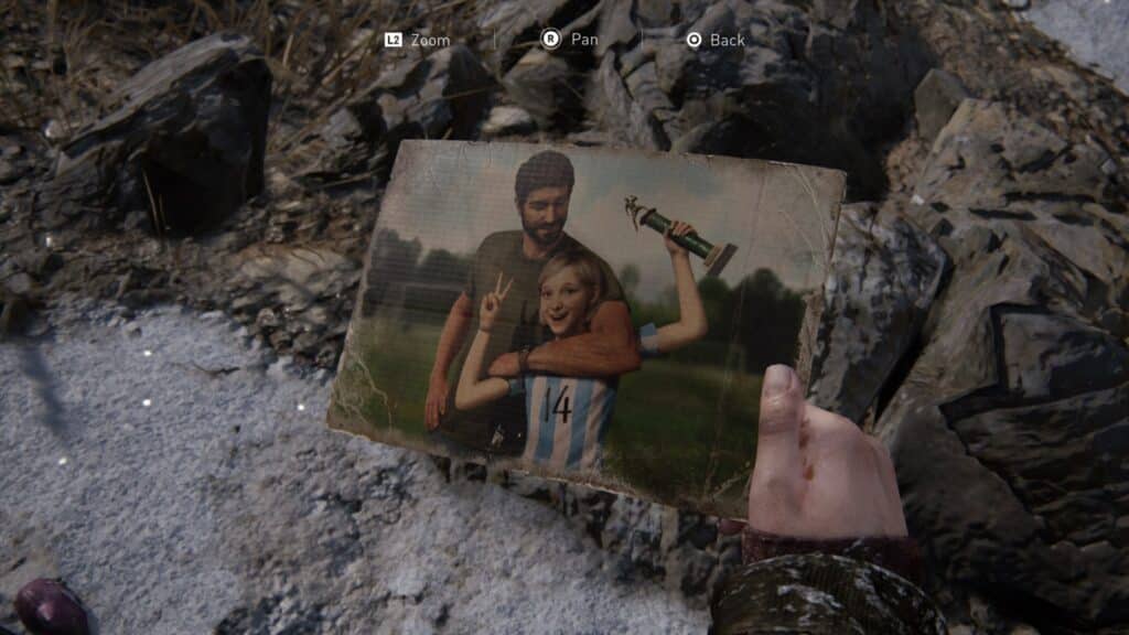 Joel and Sarah Photo - Last of Us Part 1 Lakeside Resort Collectible