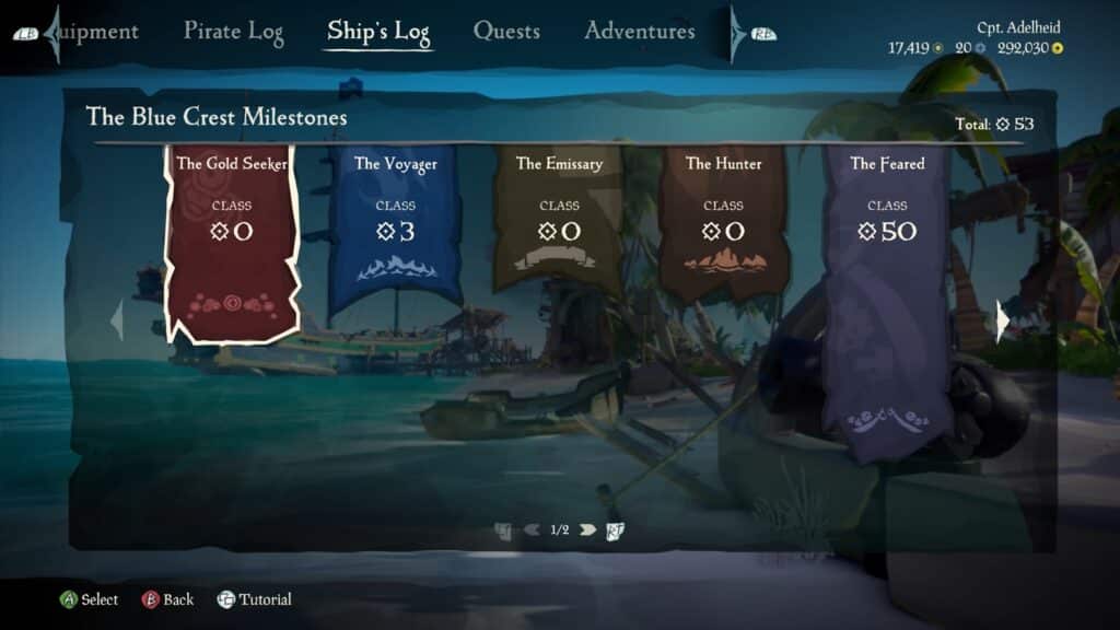 Milestones - Sea of Thieves