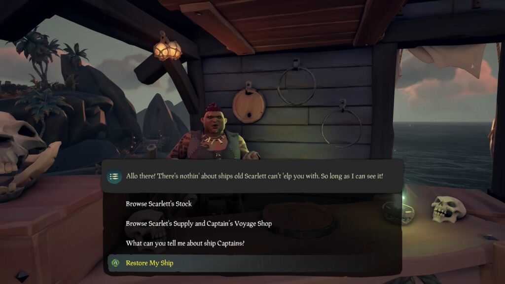 New Shipwright Choices - Sea of Thieves Season 7 Captaincy