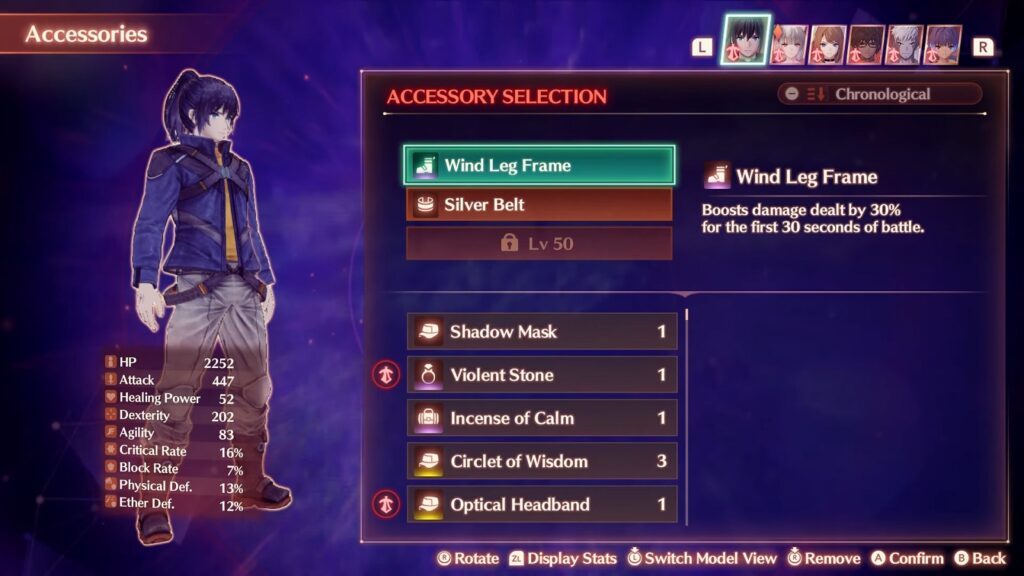 Xenoblade Chronicles 3 Noah Best Accessories