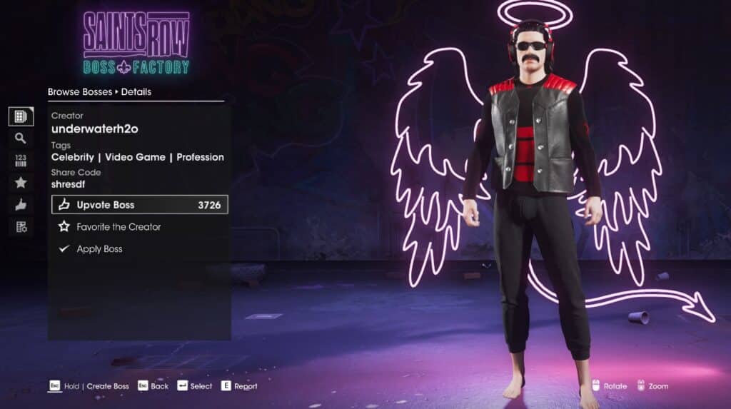 Dr. Disrespect - Top Best Boss Character Designs In Saints Row