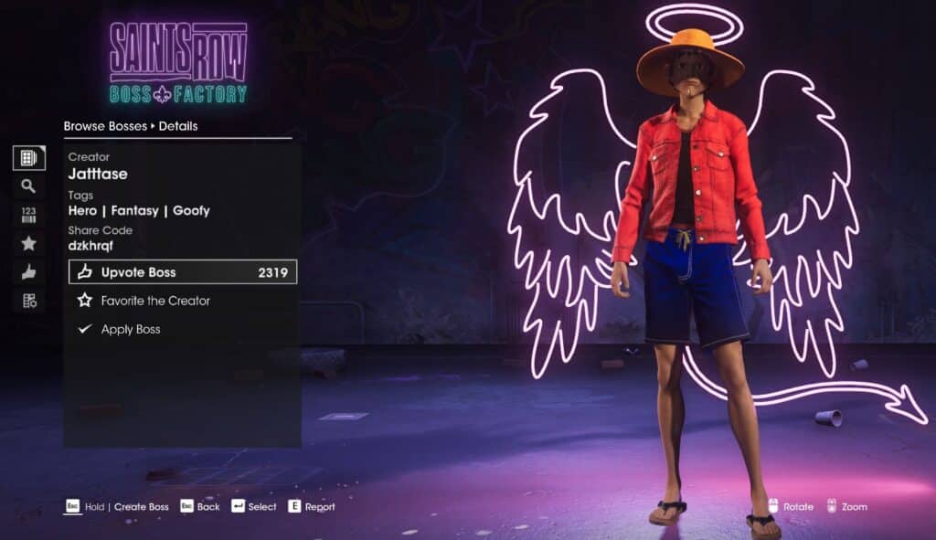 Monkey D. Luffy - Top Best Boss Character Designs In Saints Row