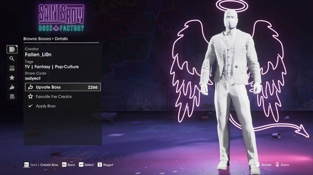 Moon Knight - Top Best Boss Character Designs In Saints Row