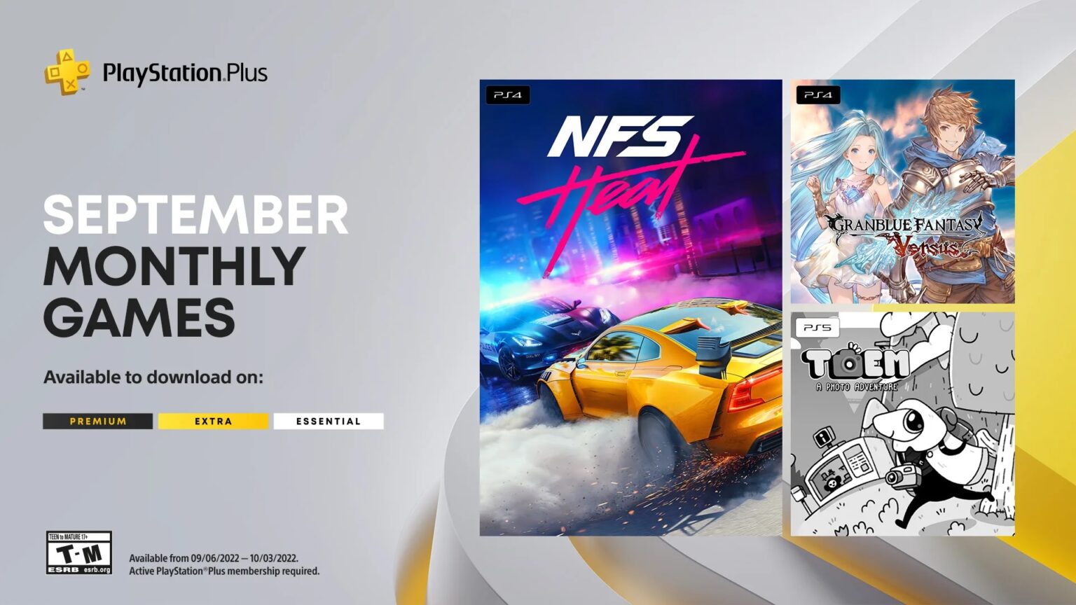 PS Plus Essential September 2022 Free Games and Game Catalog Lineup Revealed