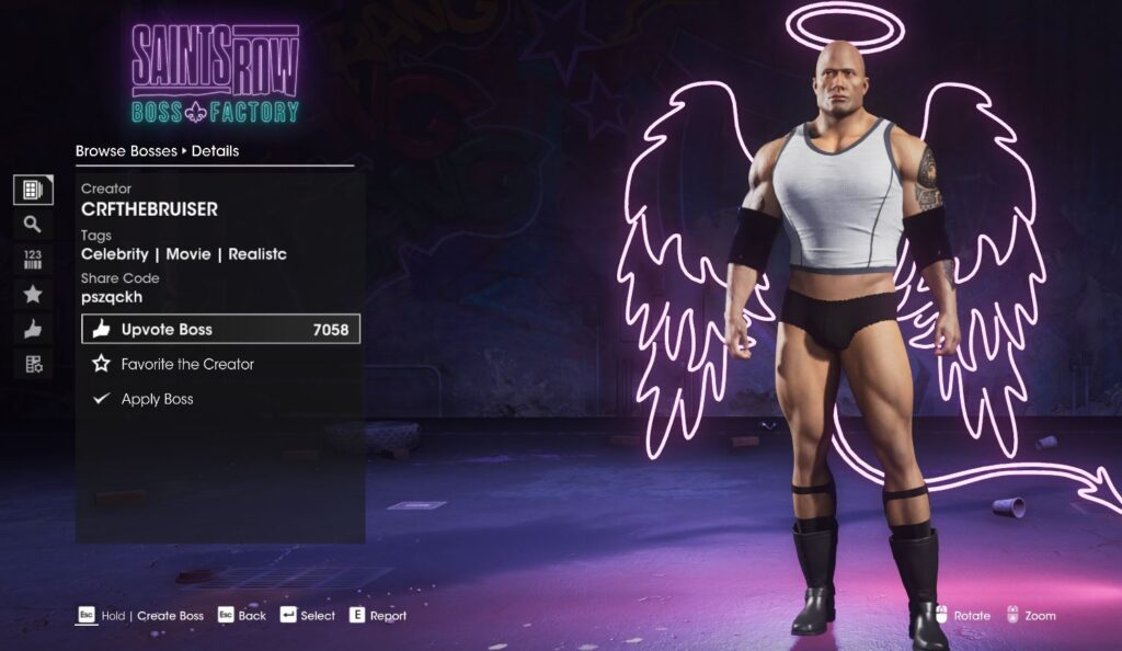 The Rock - Top Best Boss Character Designs In Saints Row