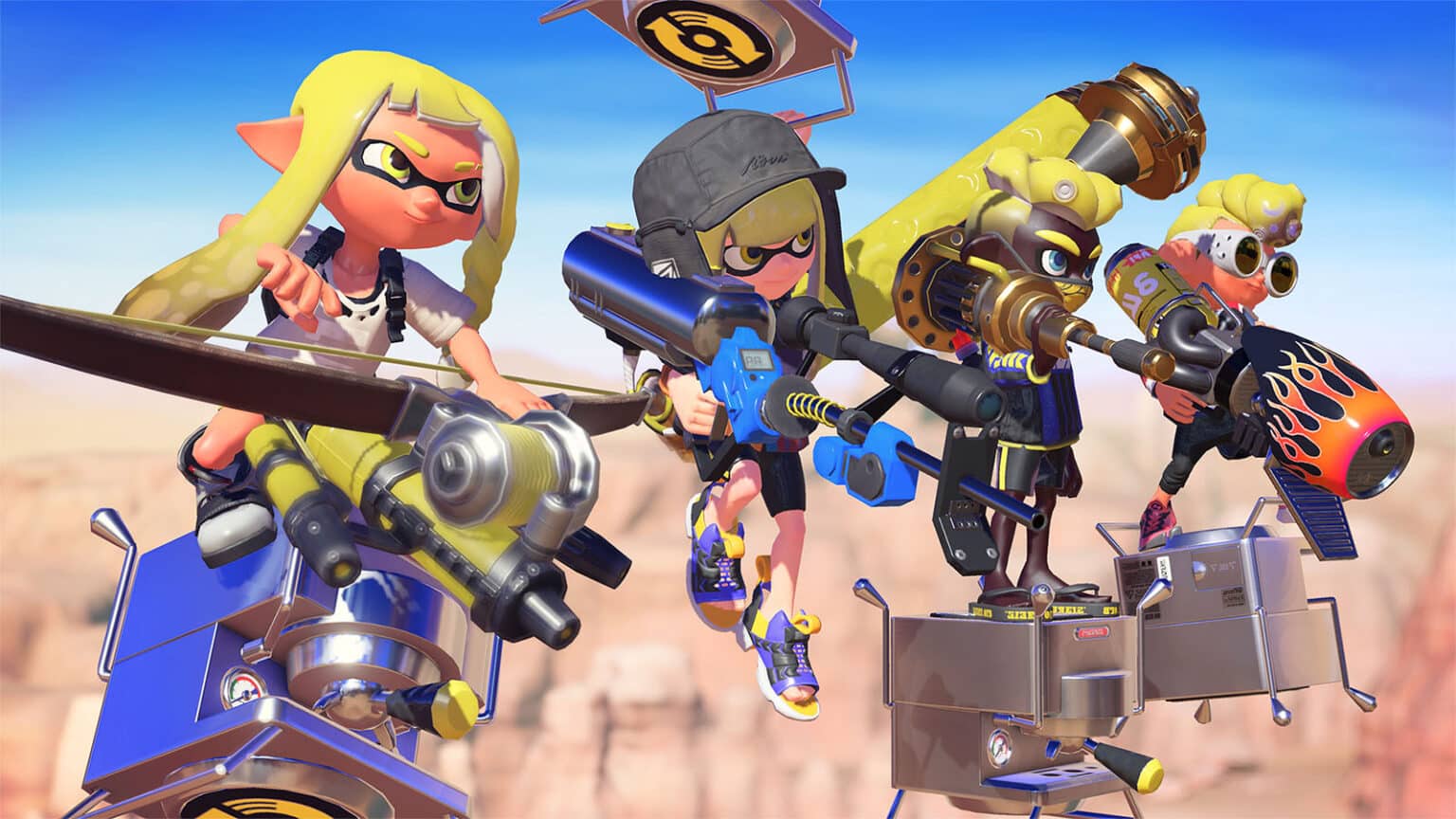 New and Confirmed Weapons So Far in Splatoon 3 Splatoon 3 Weapons cover