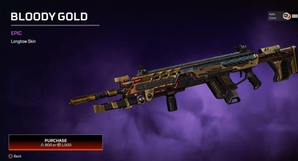 Bloody Gold Apex Legends Beast of Prey Event Skins