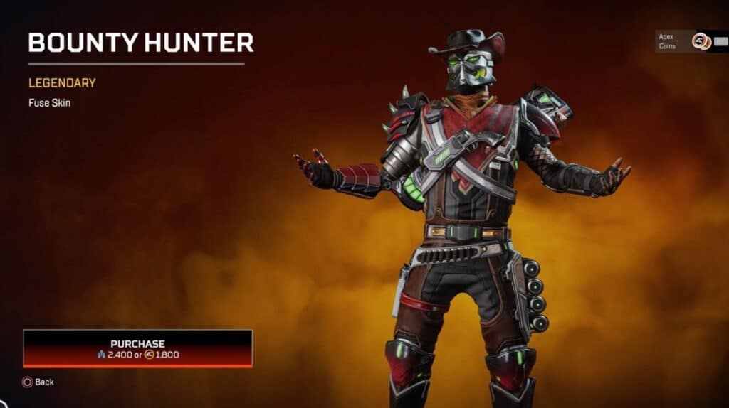 Bounty Hunter Apex Legends Beast of Prey Event Skins