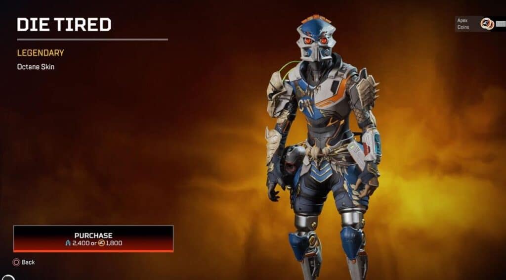 Die Tired Apex Legends Beast of Prey Event Skins