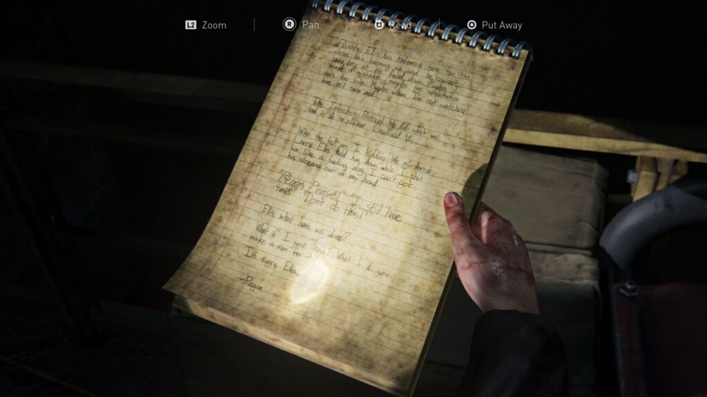 Generator Note - All The The Last of Us Left Behind Remake Collectibles and Optional Conversations