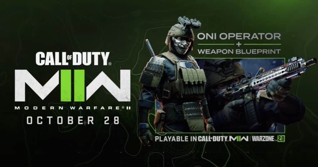 How to Get the Oni Operator in Call of Duty Modern Warfare 2 date