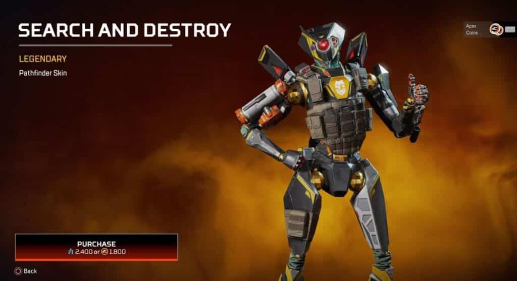 Search and Destroy Apex Legends Beast of Prey Event Skins