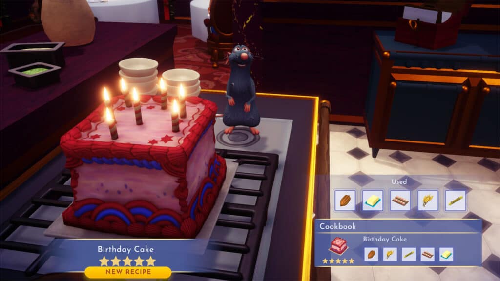 Disney Dreamlight Valley Birthday Cake cover