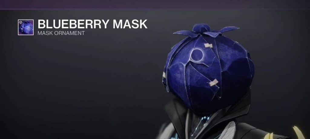 Blueberry Mask - Masks in Destiny 2 Festival of The Lost