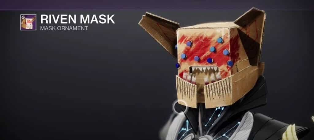 Riven Mask - Masks in Destiny 2 Festival of The Lost