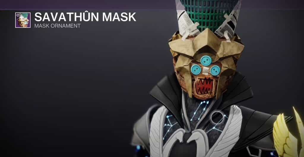 Savathûn Mask - Masks in Destiny 2 Festival of The Lost