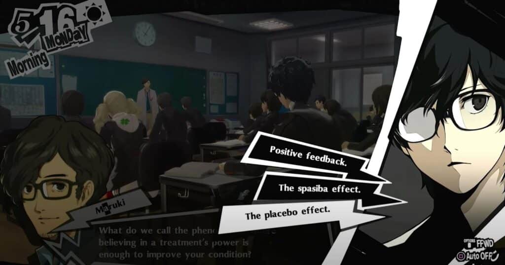 5/16 Persona 5 Royal All Classroom Answers